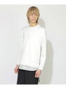 【SALE/33%OFF】ジップスリットフェイクレイヤードスウェットシャツ CB CRESTBRIDGE ブルーレーベル / ブラックレーベル・クレストブリッジ...