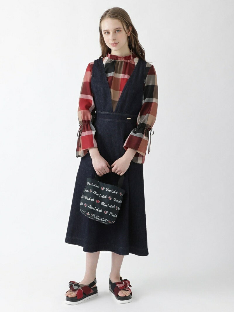 手数料安い 9ozデニム ジャンパードレス Blue Label Crestbridge ブルーレーベル ブラックレーベル クレストブリッジ ワンピース シャツワンピース ネイビー 送料無料 Fashion 超激安 Infosex Com Br