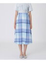 クレストブリッジチェックライトクロッシングツイルスカート BLUE LABEL CRESTBRIDGE ブルーレーベル / ブラックレーベル・クレストブリッジ ...