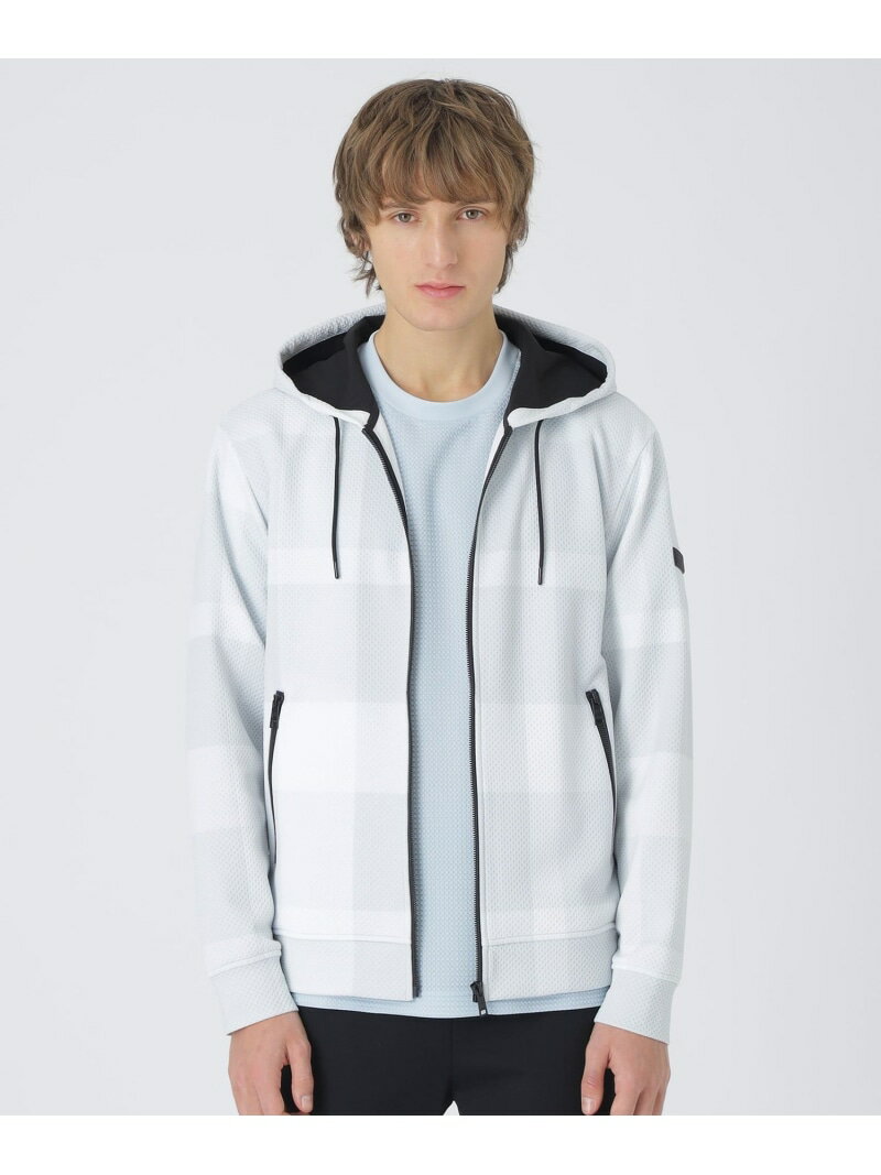 Other - 【BLACK lab.】ハニカムクレストブリッジチェックパーカー BLACK LABEL CRESTBRIDGE ブルーレーベル / ブラックレーベル・クレストブリッジ トップス その他のトップス ブラック ベージュ【送料無料】[Rakuten Fashion]