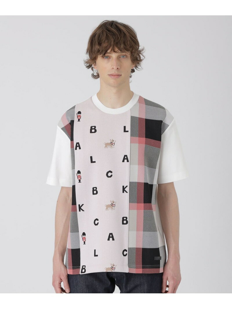 ARTISANALコーギー&ガーズマンハイブリッドTシャツ BLACK LABEL CRESTBRIDGE ブルーレーベル / ブラックレーベル・クレストブリッジ トップス その他のトップス ホワイト ブラック【送料無料】[Rakuten Fashion]