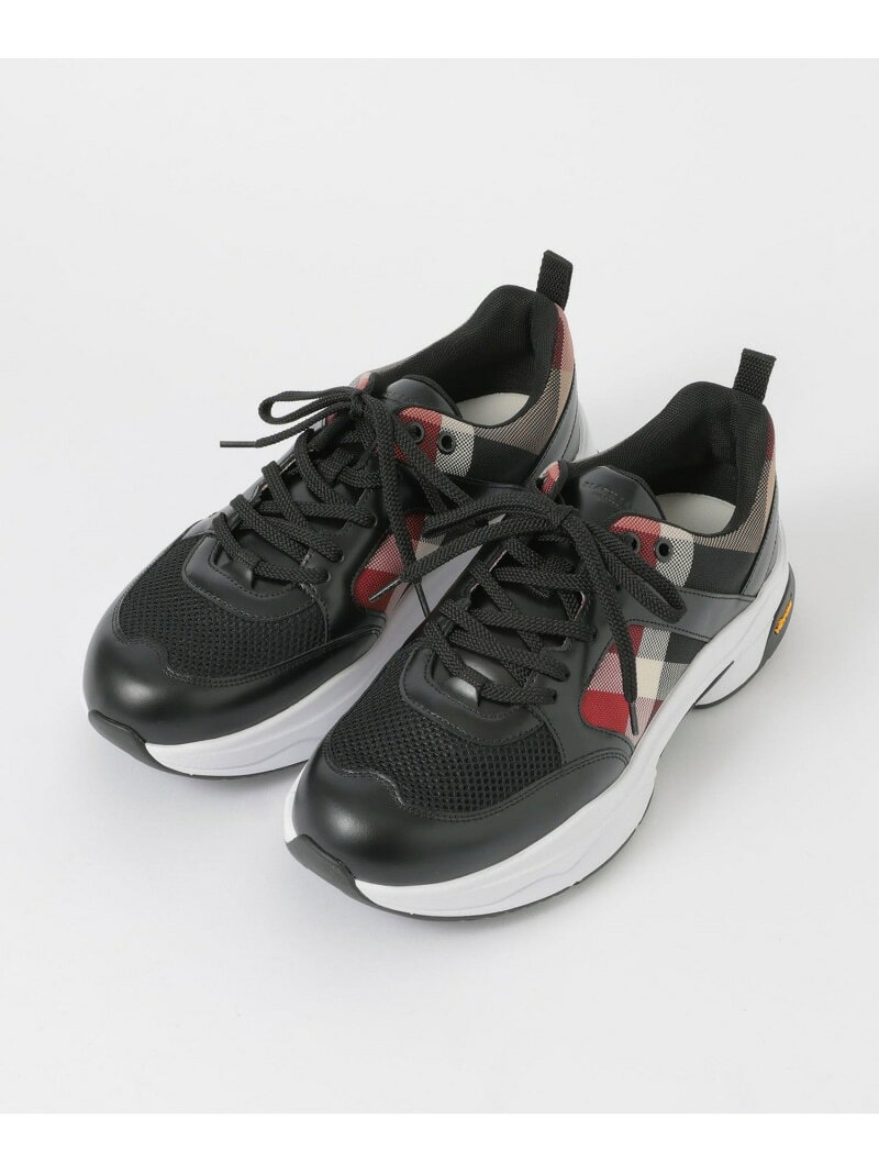 レッドクレストブリッジチェックコンビビブラムスニーカー BLACK LABEL CRESTBRIDGE ブルーレーベル / ブラックレーベル・クレストブリッジ シューズ・靴 その他のシューズ・靴 レッド