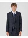 【一部店舗限定】TALLIA DI DELFINO マローネチェックスリーピーススーツ BLACK LABEL CRESTBRIDGE ブルーレーベル / ブラ...