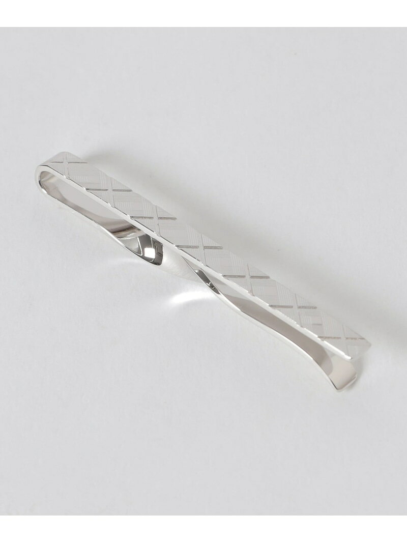 リバーシブルオールダイヤカットタイバー BLACK LABEL CRESTBRIDGE ブルーレーベル / ブラックレーベル・クレストブリッジ アクセサリー・腕時計 その他のアクセサリー・腕時計 ブラック グレー【送料無料】[Rakuten Fashion]