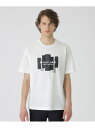 【BLACK lab.】ラインストーンジオメトリックロゴTシャツ BLACK LABEL CRESTBRIDGE ブルーレーベル / ブラックレーベル・クレスト...