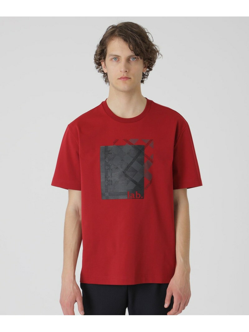 【BLACK lab.】ラインストーンボックスロゴTシャツ BLACK LABEL CRESTBRIDGE ブルーレーベル / ブラックレーベル・クレストブリッジ トップス その他のトップス ホワイト ブラック レッド【送料無料】[Rakuten Fashion]
