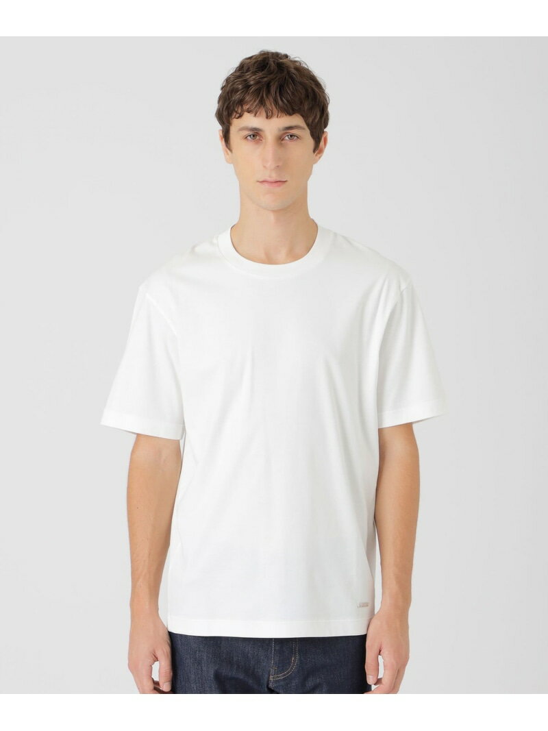 マーセライズドレスTシャツ BLACK LABEL CRESTBRIDGE ブルーレーベル / ブラックレーベル・クレストブリッジ トップス その他のトップス ブラック ホワイト