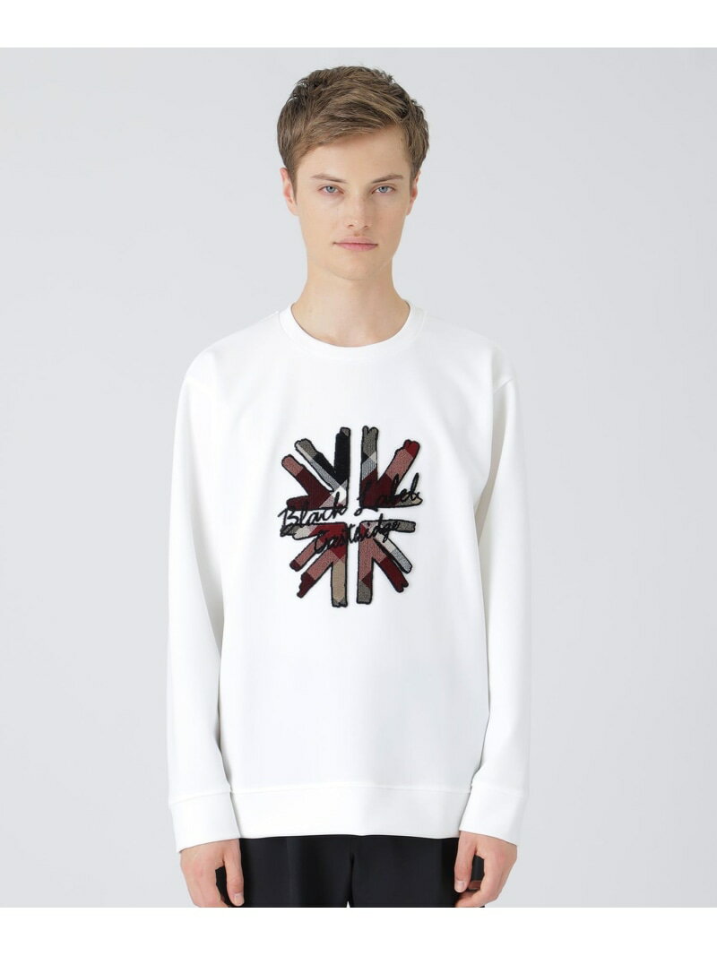 【一部店舗限定】ハブラシユニオンジャックスウェットシャツ BLACK LABEL CRESTBRIDGE ブルーレーベル ..