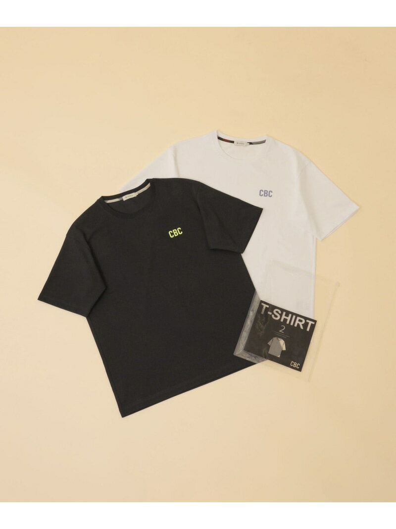 【Unisex】CBCロゴ2パックTシャツ CB CRESTBRIDGE ブルーレーベル / ブラックレーベル・クレストブリッ..