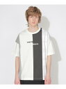 【SALE/50%OFF】【WEB限定カラー有り】トーナルチェックブロッキングロゴTシャツ CB CRESTBRIDGE ブルーレーベル / ブラックレーベル・...