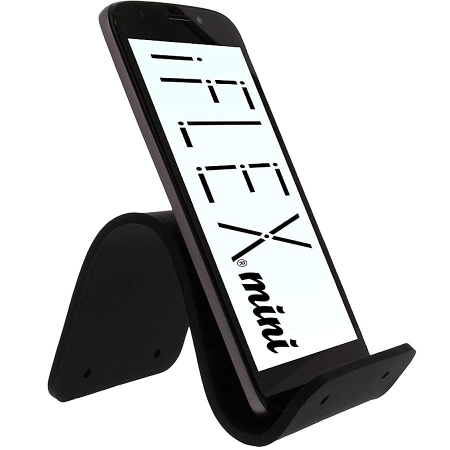 乐天商城 - iFLEX スマホスタンド 変形自在 多用途 汎用性 シリコン製 グリップ 角度自由 ホルダー 卓上 持ち運び ミニ ブラック