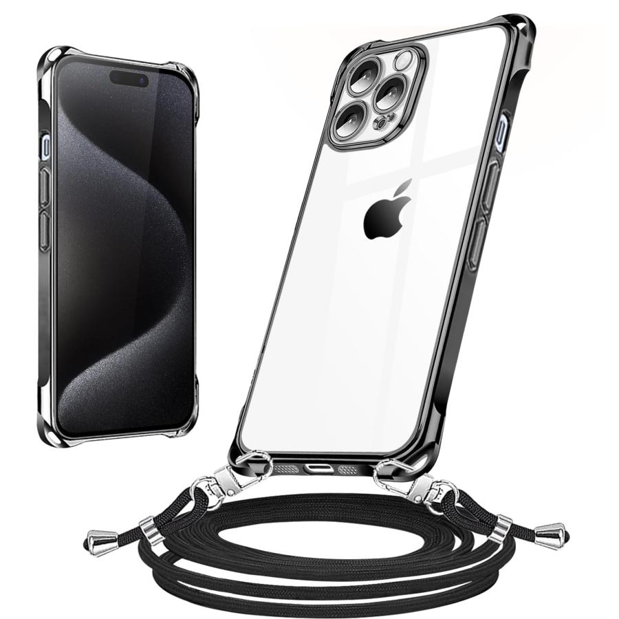 乐天商城 - iPhone 15 Pro Max ケース クリア ショルダー 耐衝撃 全面保護 iPhone15ProMax カバー 透明 アイフォン 15 Pr