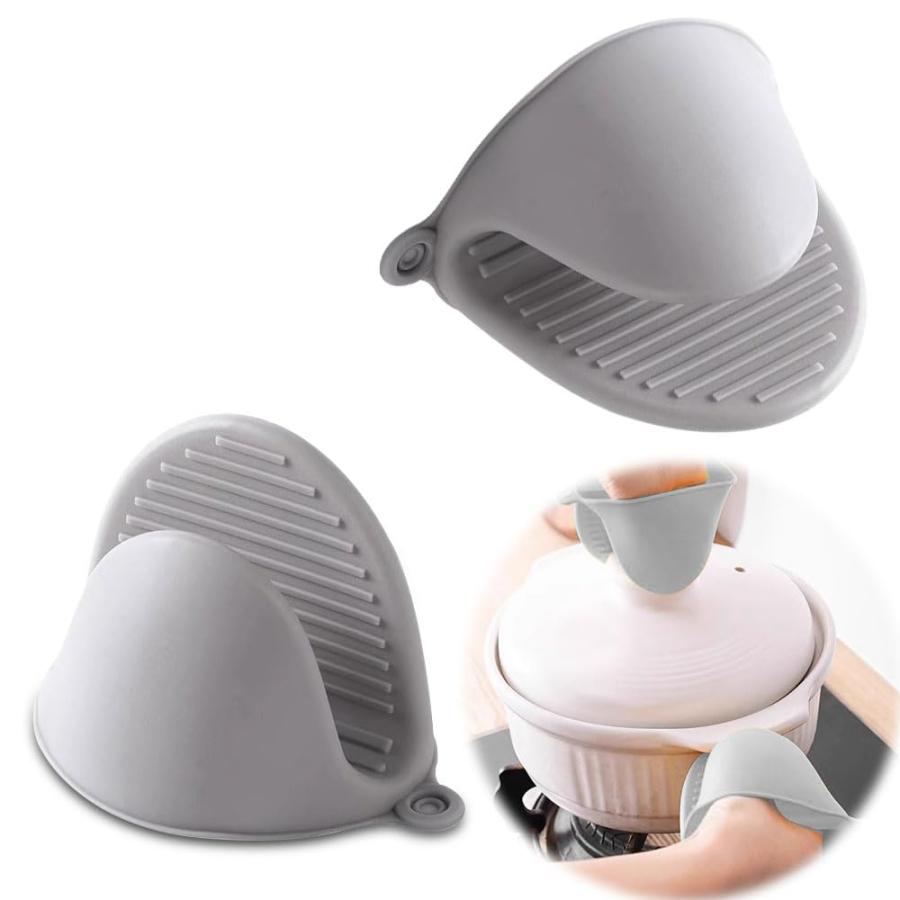 鍋つかみ 耐熱ミトン シリコン 鍋つかみ ミトン オーブンミトン 耐熱グローブ オーブングローブ オーブン手袋 耐熱240℃ 断熱グローブ ..