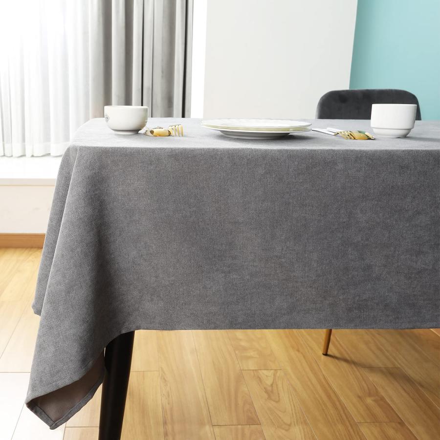 乐天商城 - SEASHORE TREE テーブルクロス 食卓マット テーブル保護 防水 厚手 ふわふわ 140x240cm テーブルマット 3色選択