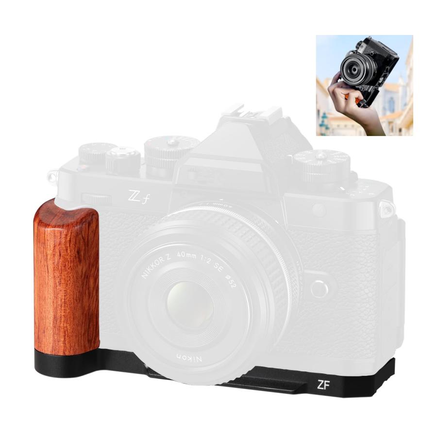 Yullmu zf ハンドグリップ L型グリップ 木製ハンドル 三脚フルード雲台
