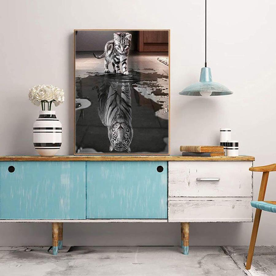 ダイヤモンドアート かわいい猫と�