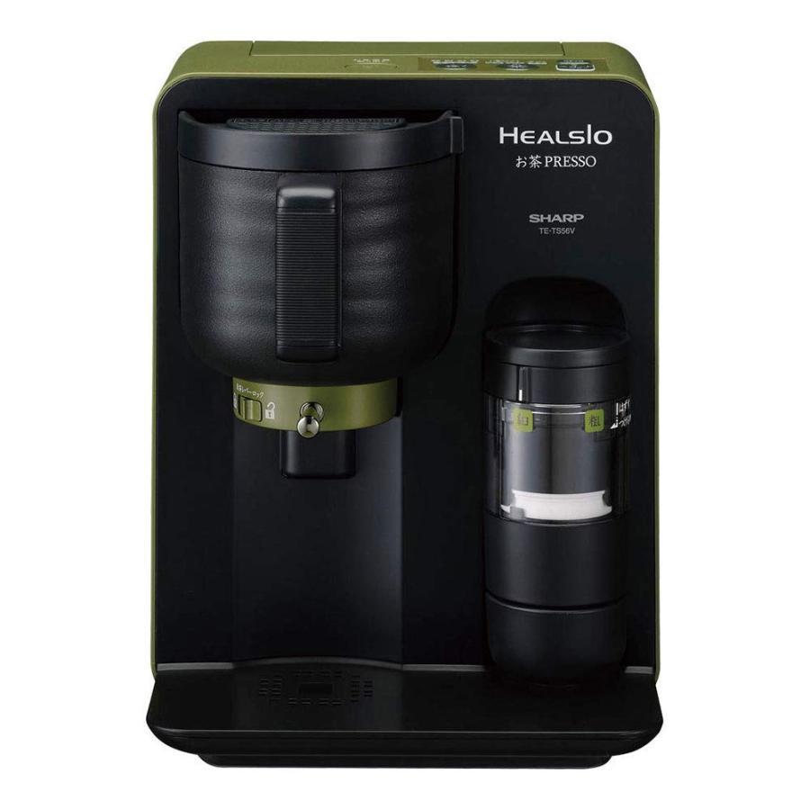 乐天商城 - SHARP ヘルシオお茶プレッソ グリーン系 湯ざまし機能付き TE-TS56V-G