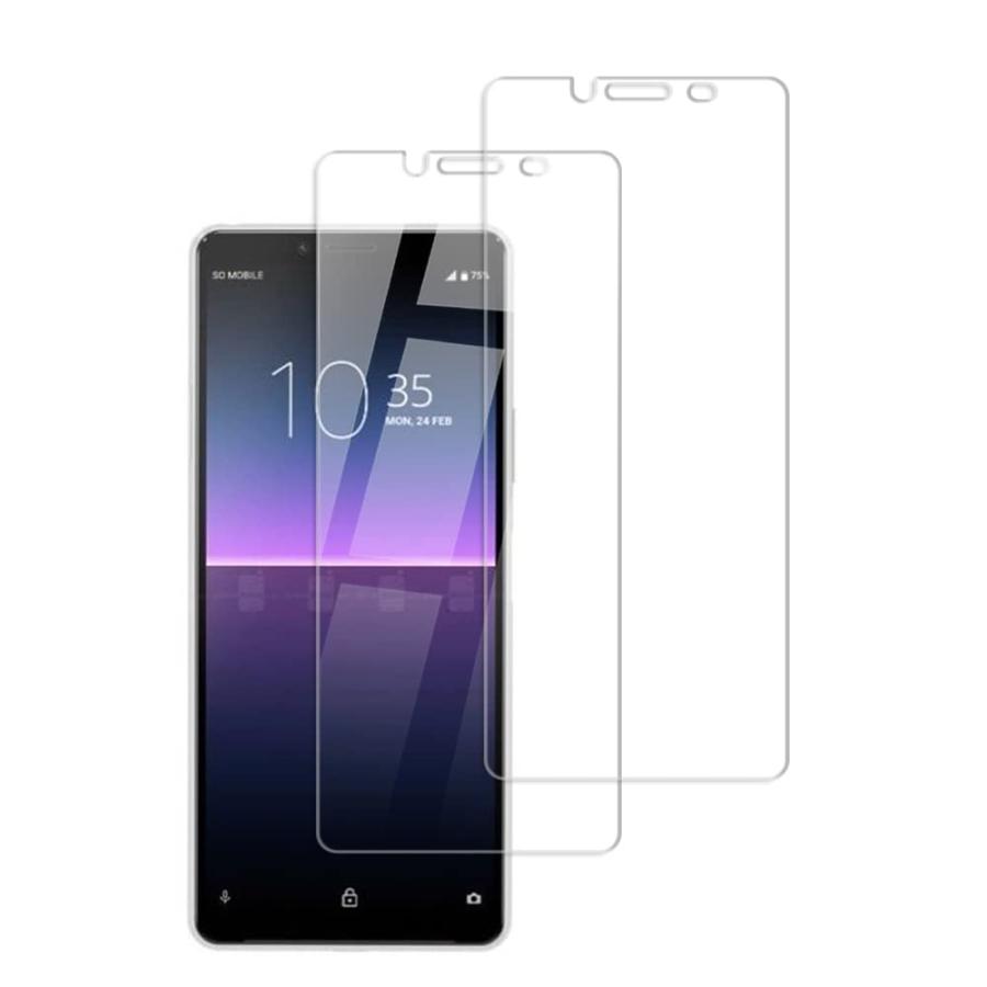 乐天商城 - HKKAIS xperia 10 ガラスフィルム【2枚セット】日本製硝子採用 Xperia 10 II SOV43 SO-41A 用 ガラスフィルム