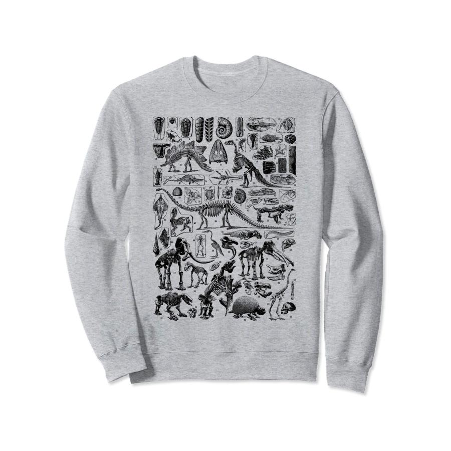 恐竜の化石 T-Rex 古生物学 ヴィンテージ 考古学 ギフト トレーナー