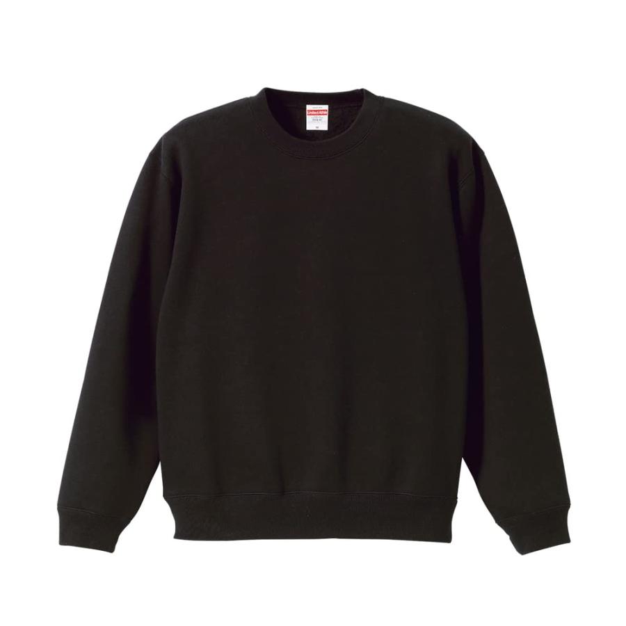 乐天商城 - [ユナイテッドアスレ] スウェット 10.0oz T/Cクルーネック メンズ ブラック M