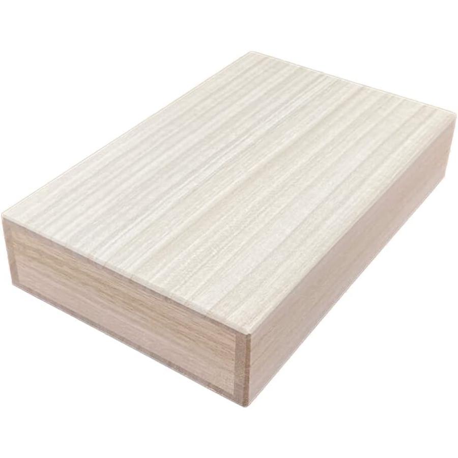 増田桐箱店 桐箱 通帳サイズ W19.2cm×D12.3cm×H3.9cm 長方形 木箱 書類 文房具 革製品 保管 収納 収納..