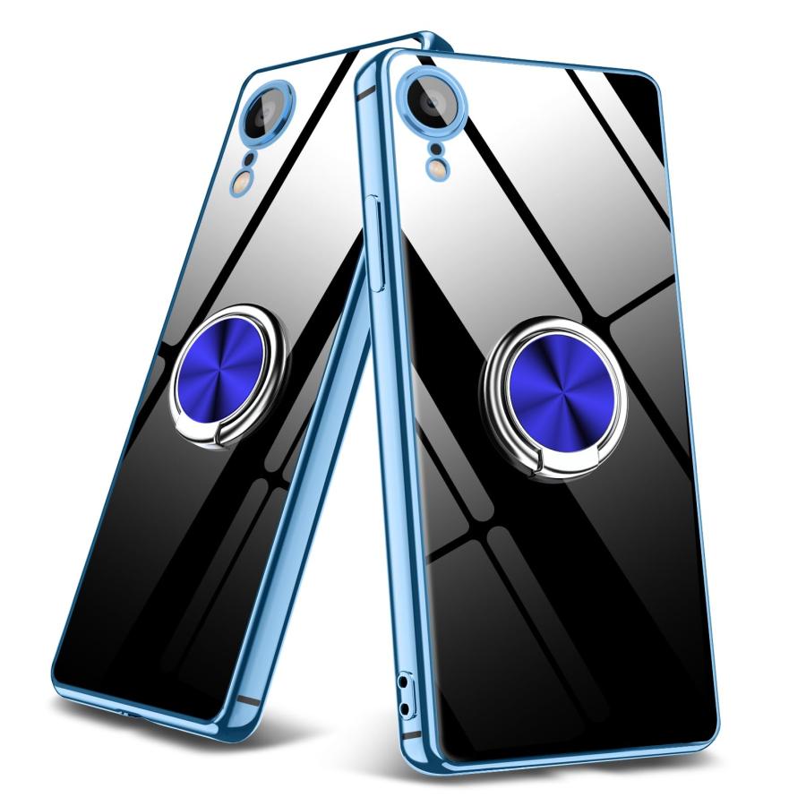 乐天商城 - iPhone XR 用ケース クリア リング付き TPUケース 車載ホルダー メッキ加工 スタンド機能 透明 薄型 アイフォンxr用カバー 全面保護