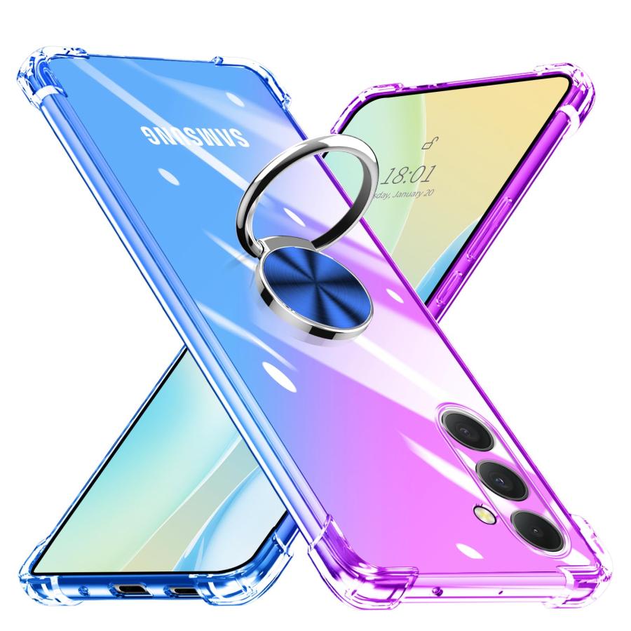 乐天商城 - Galaxy A54 5G 用ケース リング付き 透明 耐衝撃 TPU クリア SC-53D au SCG21 ケース 車載ホルダー対応 全面保護