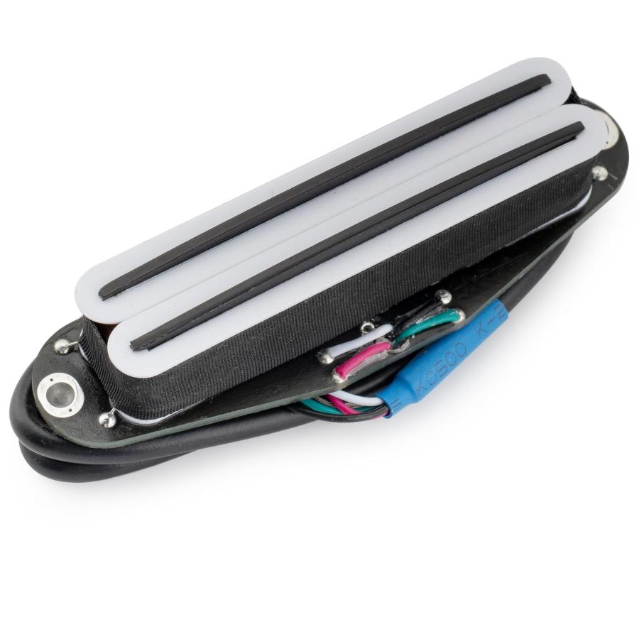 Musiclily Pro ST-DPMC セラミック シングルサイズハムバッカー ピックアップ 9.2K ストラトエレキギター用 ホワイトボディ