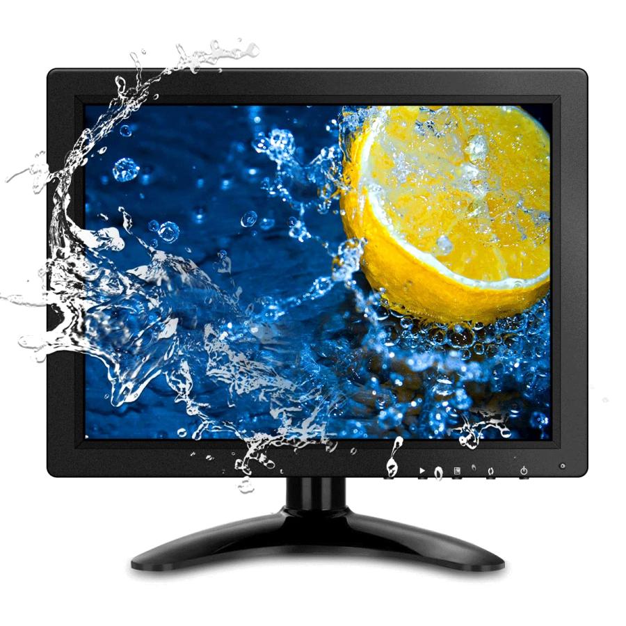 (IPSパネル・全視野178°) 10インチモニター 液晶画面HDMI/BNC/VGA/USB 機能付き ディスプレイ (1024x768) 適格請