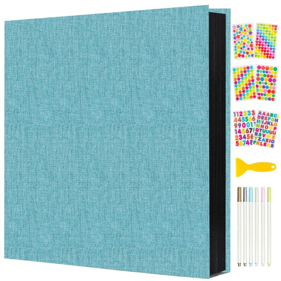 AIOR アルバム フォトアルバム 貼るタイプ 黒台紙 写真アルバム フリーアルバム 手作りアルバム フォト..