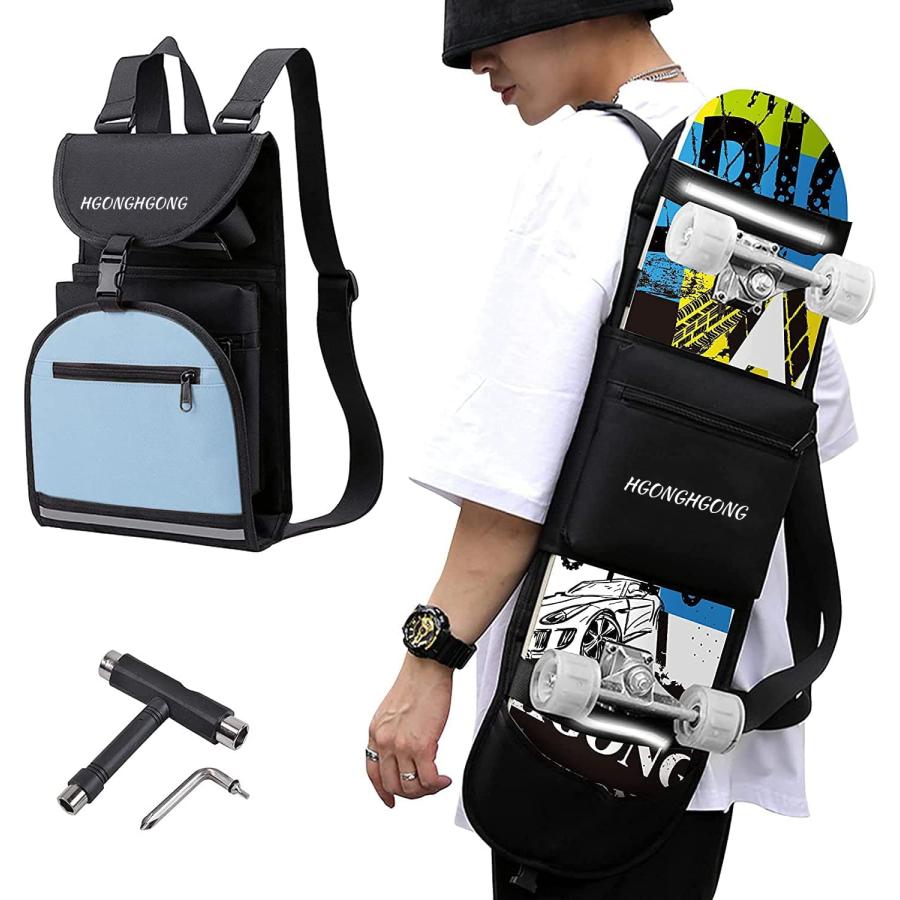 HG HGONG HGONG スケボー スケートボード リュック スケボー バッグ ナイロンバッグ スケートボードカバー スケボー収納バッグ 携帯用
