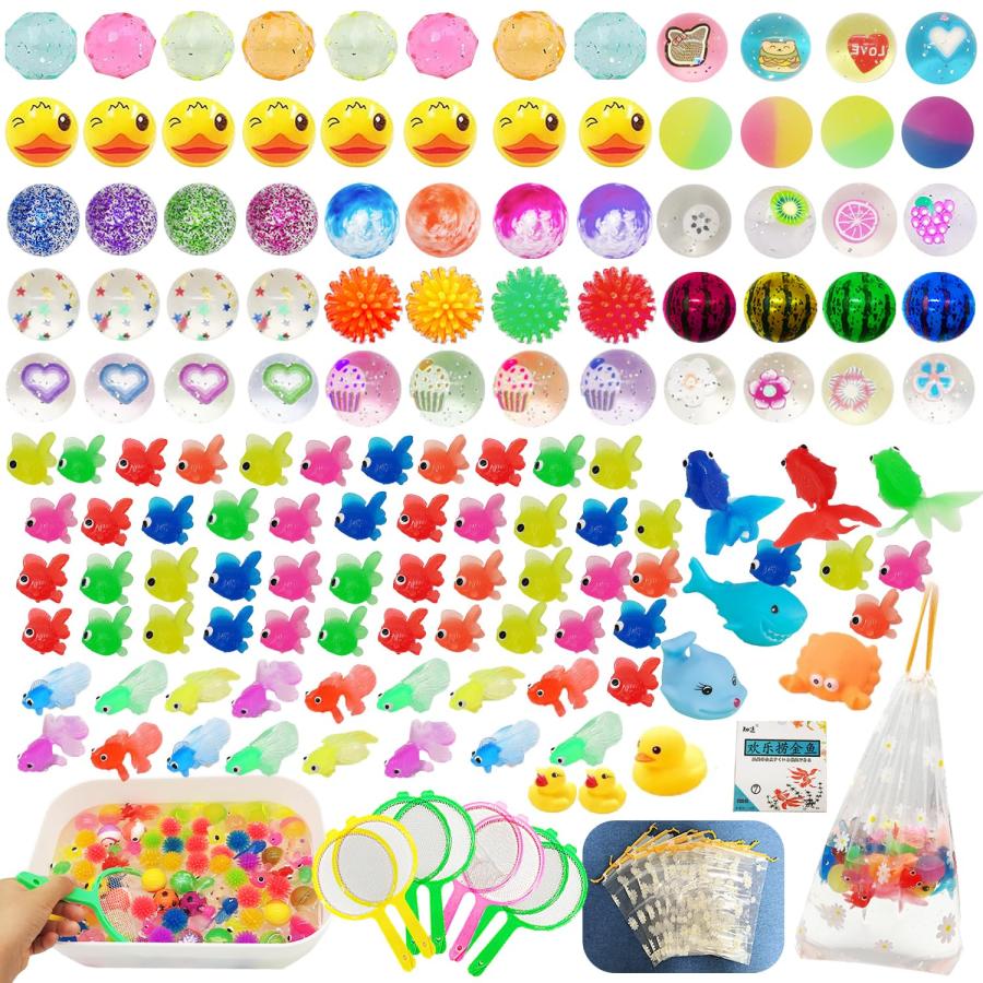 Funk Doggie 金魚すくい おもちゃ 縁日すくい うき金魚 142個セット ポイ シミュレーションミニ金魚 水に浮く お祭り おうち縁日セッ