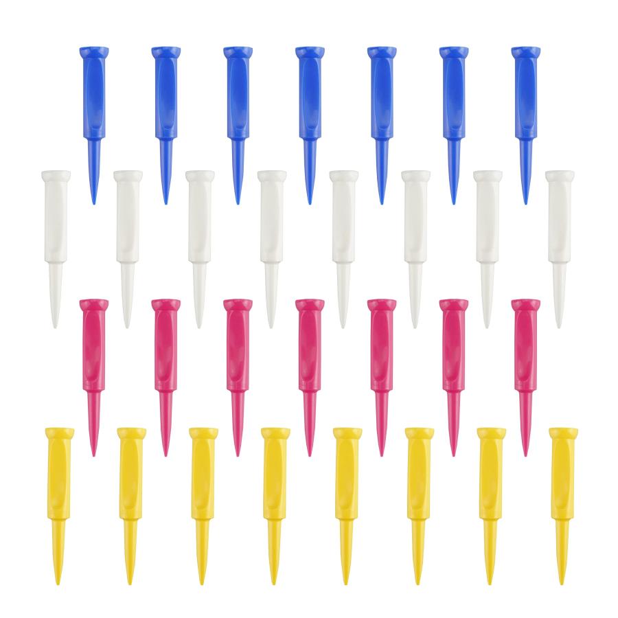 乐天商城 - Tabata(タバタ) ティー グッドティー 段付きティー ゴルフ ティー 段 プラスチックティー グッドティー段付超ロング 40mm 30本入 G