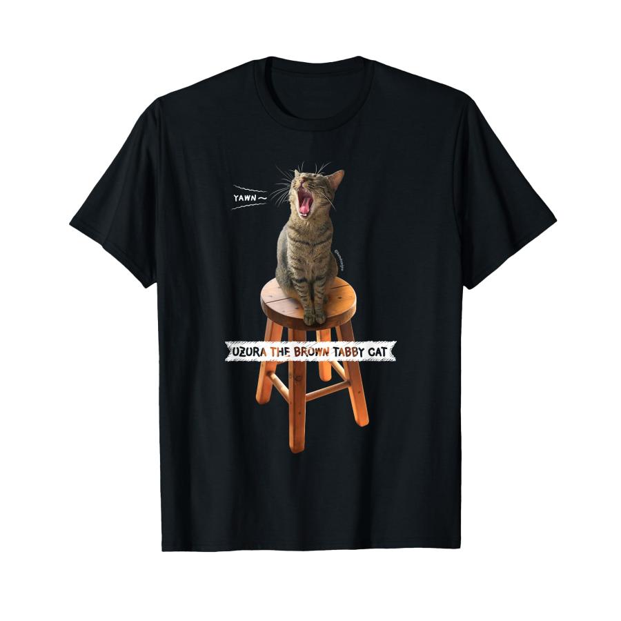 あくびねこ、うずら　猫　CAT Tシャツ