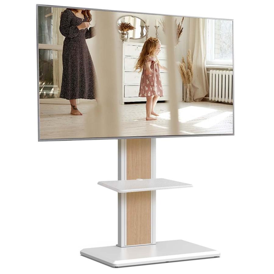 FITUEYES テレビスタンド ロータイプ 32-65インチテレビ対応 壁寄せ テレビ台 背面収納付 高さ角度調節..