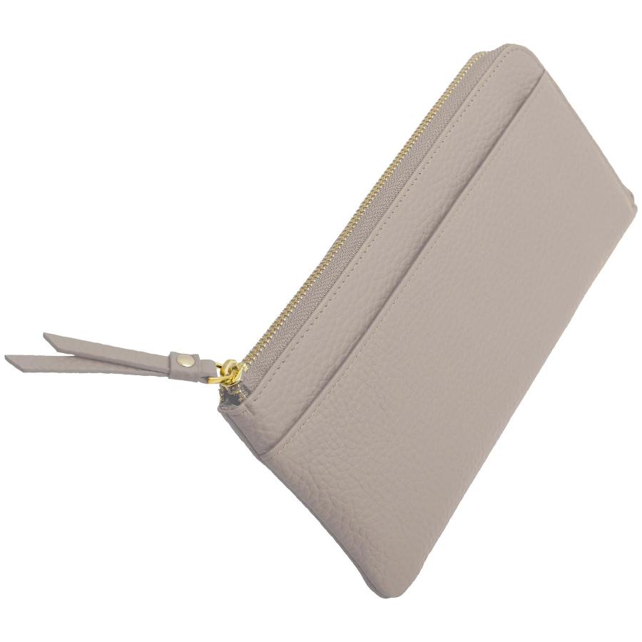 [RafiCaro] 財布 レディース L字ファスナー 長財布 レザー 本革 大容量 カードポケット×20 外ポケット 小銭入れ 薄い 薄型 軽量