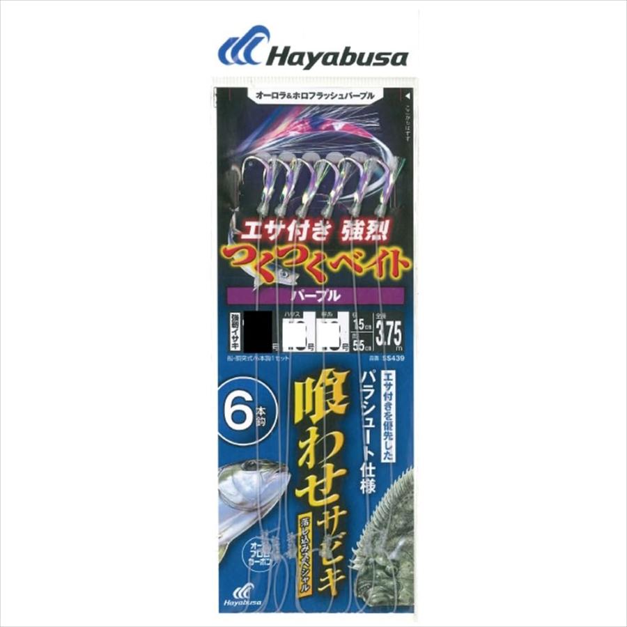 乐天商城 - ハヤブサ(Hayabusa) 落し込み つくつくベイトパープル 6本鈎 13号-18 SS439