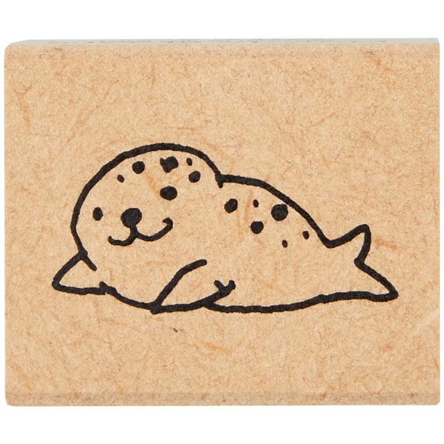 乐天商城 - こどものかお ピッコロスタンプ アザラシ・横 0812-034