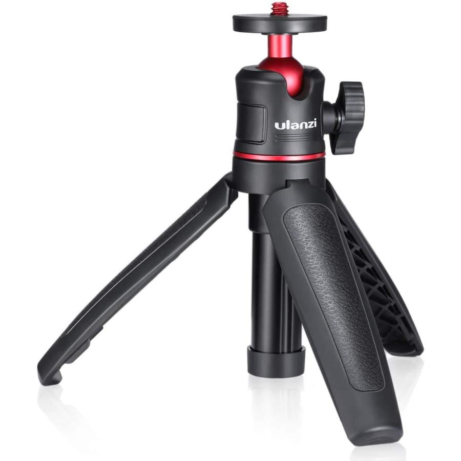 MT-08 カメラ三脚スタンド 3way 3段伸縮 ラバーグリップ 自由雲台 軽量 vlog 自撮り棒 持ち運び便利 携..
