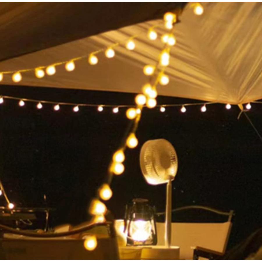 【LEISURE CLUB】ストリングライト キャンプライト 吊り下げ フェアリーライト テント デコレーション イルミネーション 屋外 防水 室内