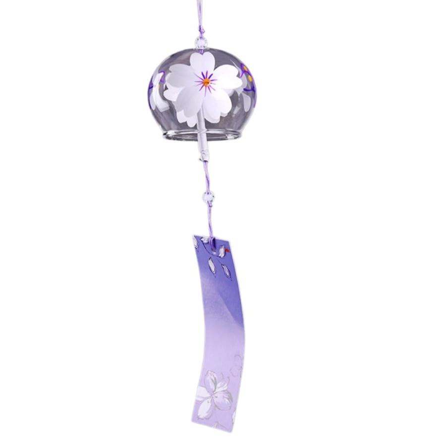 乐天商城 - Itisyou 風鈴 ガラス風鈴 屋外用ロマンチックな花風鈴 風鈴 おしゃれ ウィンドチャイム 贈り物 飾り物