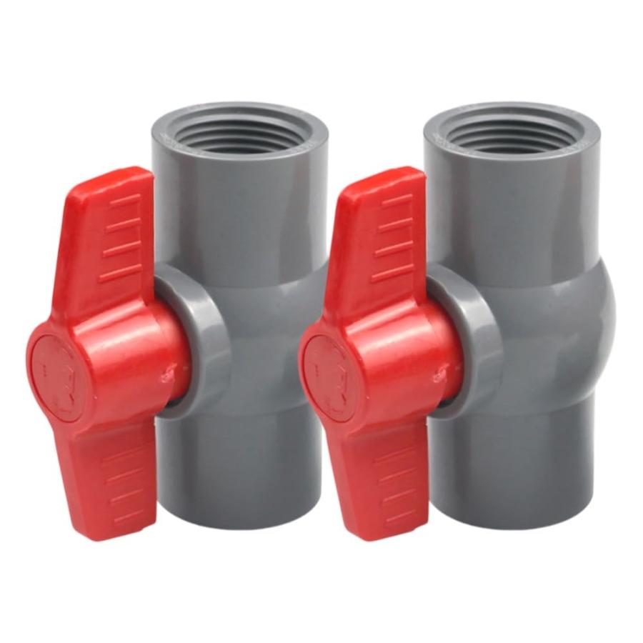 乐天商城 - Itisyou ボールバルブ 25mm 2個セット 3/4 ねじ込式 プラスチック水道管バルブ 雌ねじボールバルブ