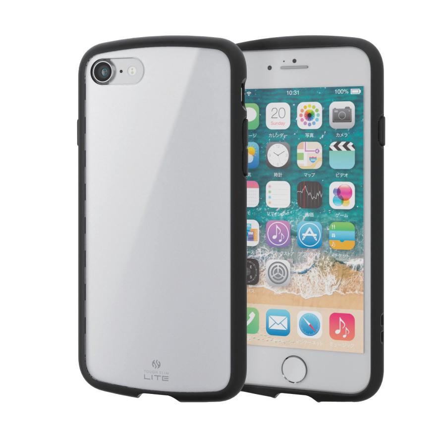 乐天商城 - エレコム iPhone 8 ケース 衝撃吸収 【 落下時の衝撃から本体を守る 】 TOUGH SLIM LITE iPhone 7対応 ホワイト P