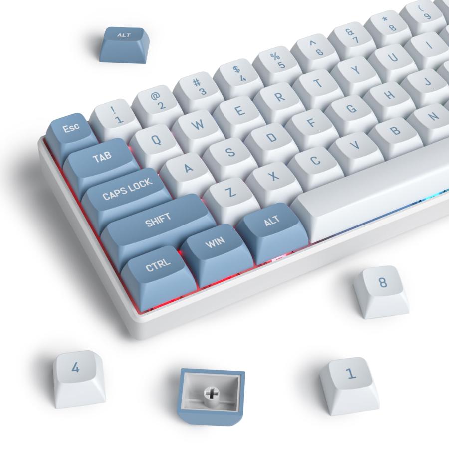 乐天商城 - Shoko キーキャップセット、ダブルショット PBT キーキャップ、CSA プロファイル、158 キーキャップ、Cherry Gateron MX