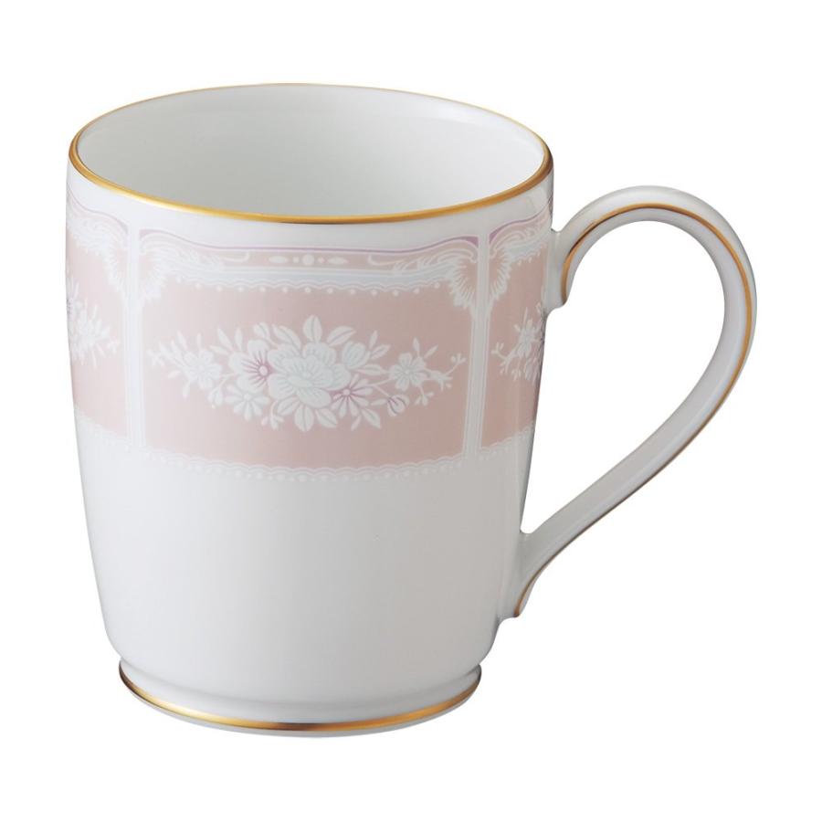 Noritake ノリタケ マグカップ 295cc レースウッドゴールド ピンク ファインポーセレン T9755A/1507-4