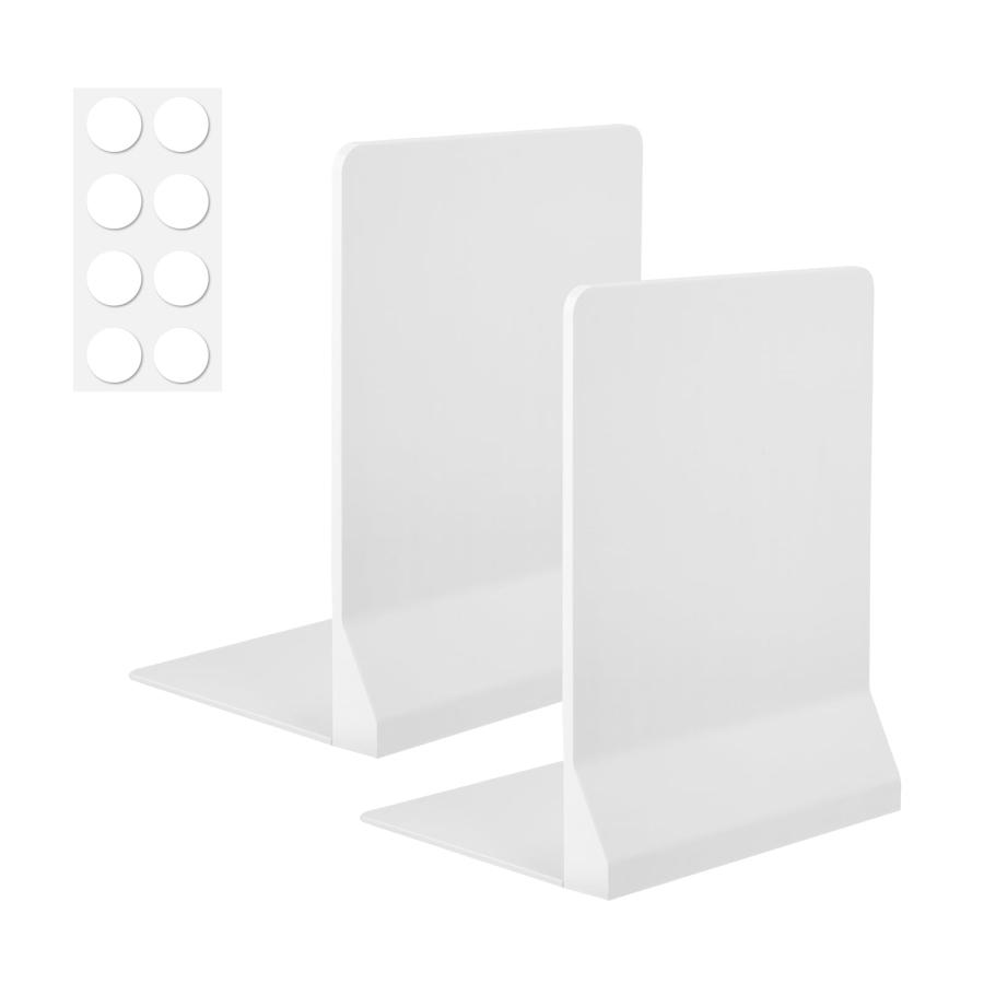 FRETONBA ブックエンド 折りたたみ 本立て 2枚入り 倒れない L型 ブックスタンド 滑らない 本仕切り 卓上収納 デスク整理 新聞 書類