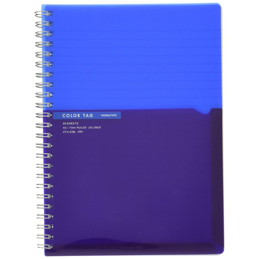 コクヨ(KOKUYO) ノート リングノート カラータグ Bi-COLOR A5 ブルー CTス-C30B