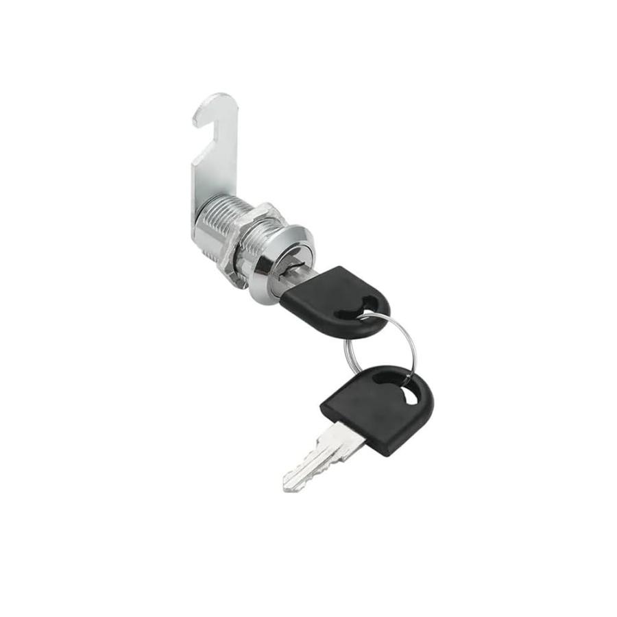 MOCOXYKLXY シリンダー錠 カムロック 郵便ポスト/ロッカー/ショーケースなどに 食器棚 金属 補助錠 キー付き 2個 (20mm)