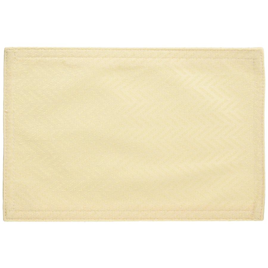 Cleib ヘリンボーン柄 撥水加工 ティーマット 4枚組み 約20x30cm ベージュ FS006