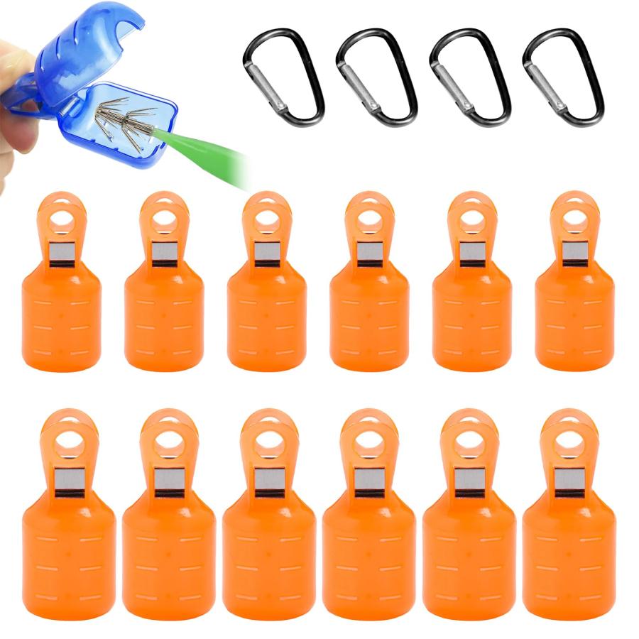 ZeniMart エギカバー 6色 12個セット(M+L) エギ用 安全カバー エギホルダー イカフックプロテクター 釣りジグ保護カバー 使いやすい